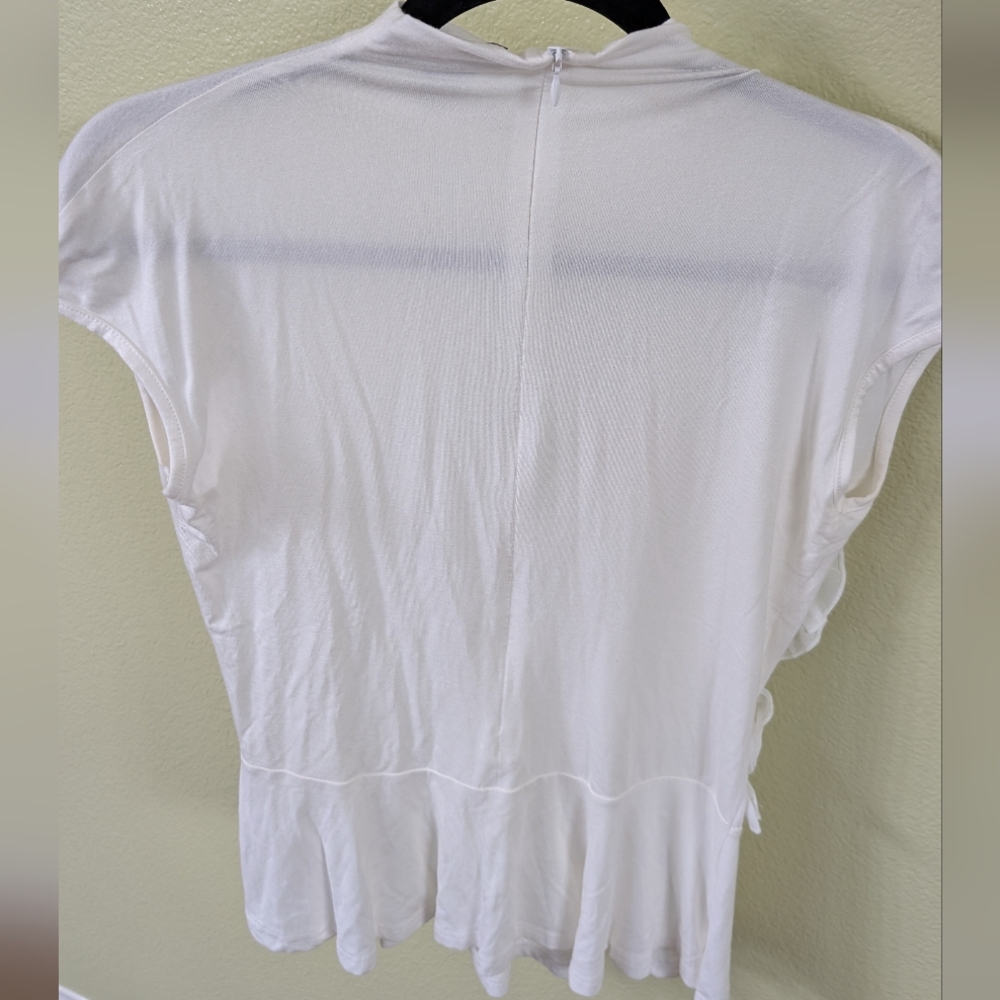 Gracia Ivory Ruffle Blouse - Picture 3 of 6